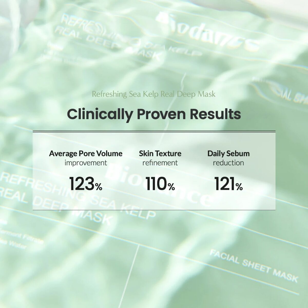 Biodance Refreshing Sea Kelp Real Deep Soothing and Moisturizing Face Mask -1pc/34g - Image 7