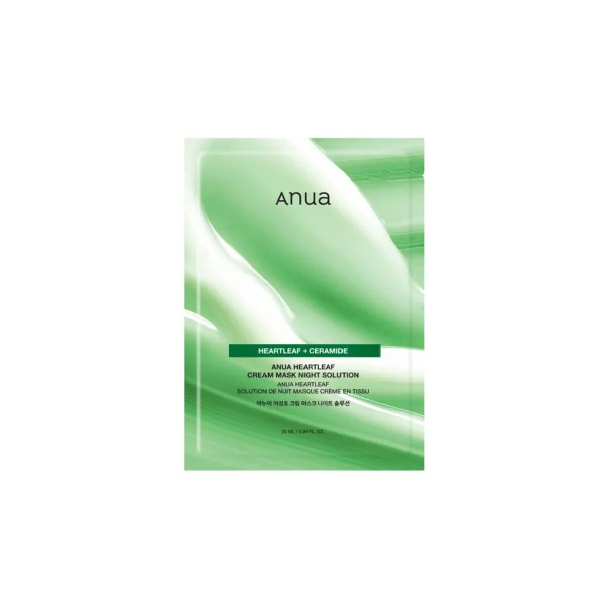 Anua Heartleaf Cream Mask Night Solution Soothing with Heartleaf - 1pc/25ml - Image 1