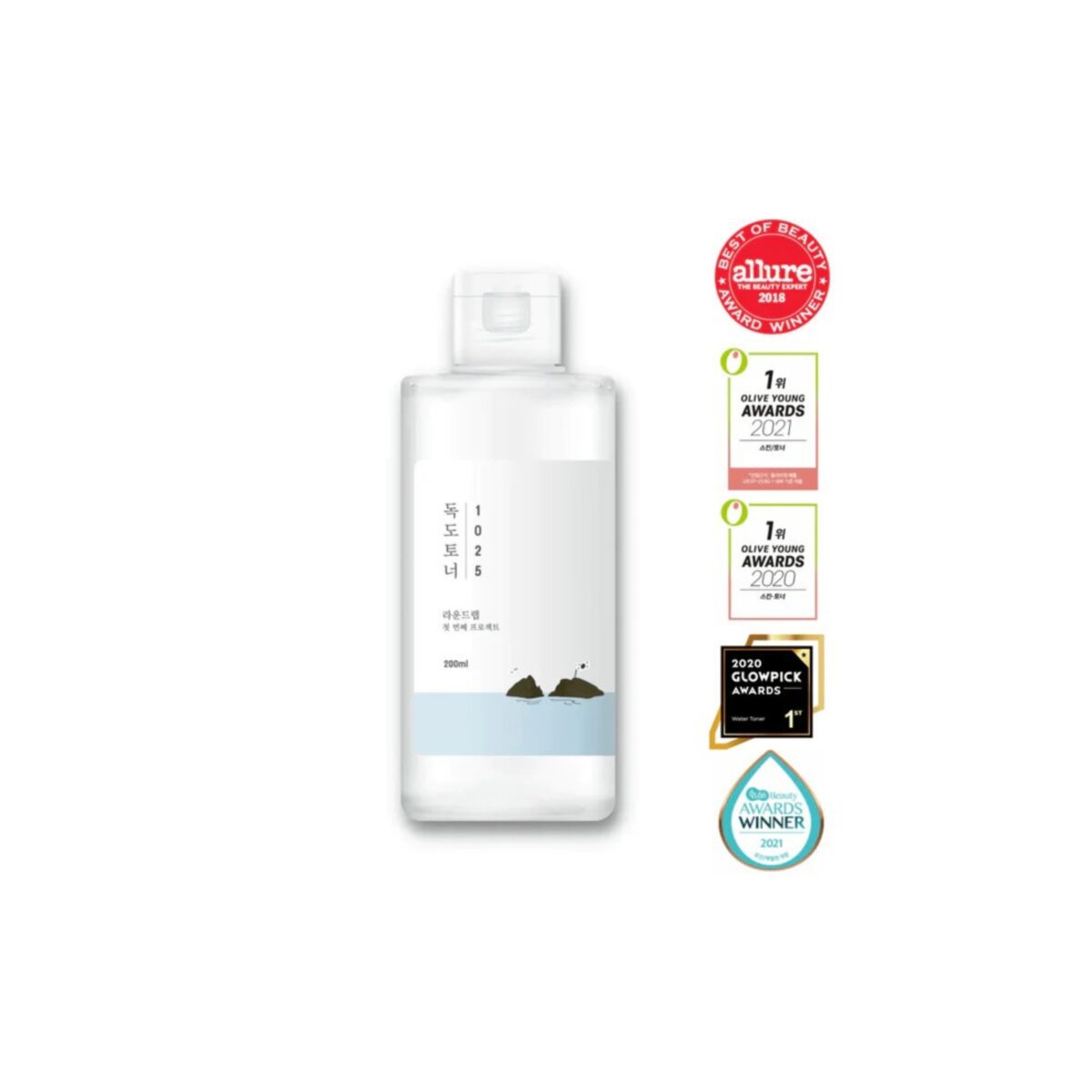 Round Lab 1025 Dokdo Toner Smoothing Facial Toner -100ml - Image 2