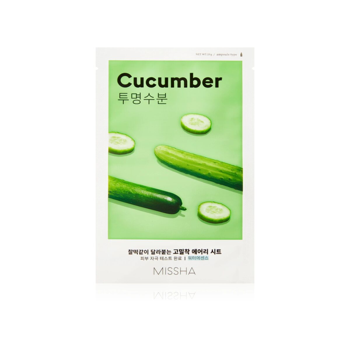 Missha Airy Fit Sheet Mask Cucumber Moisturizing -19g - Image 1