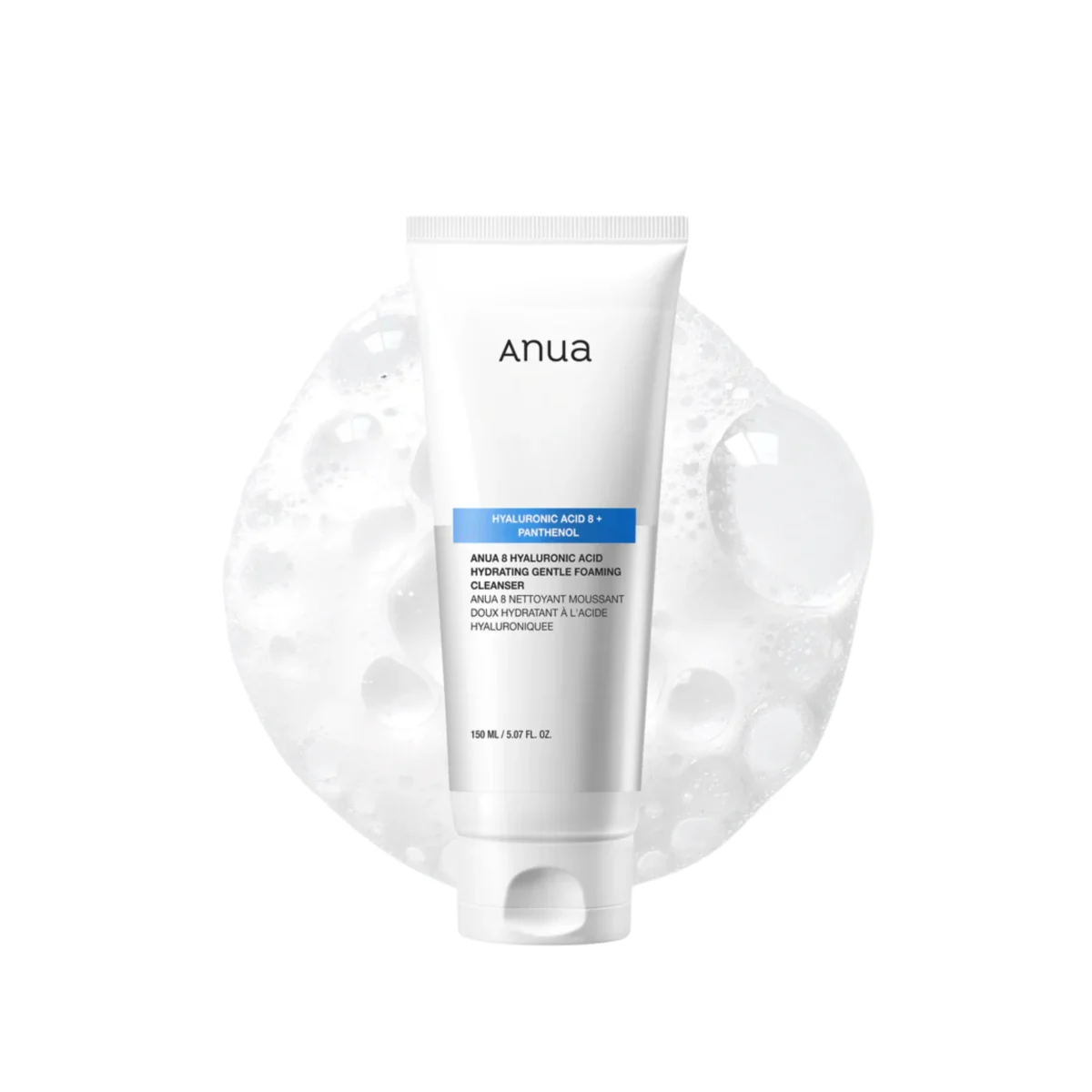 Anua 8 Hyaluronic Acid Hydrating Gentle Foaming Cleanser - 150ml - Image 1