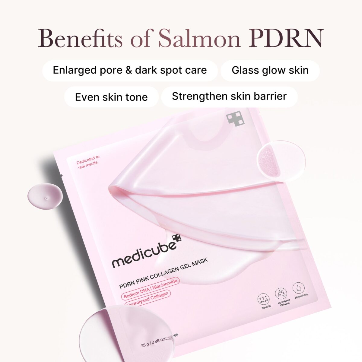 Medicube PDRN Pink Collagen Gel Mask - 1pc/28g - Image 6