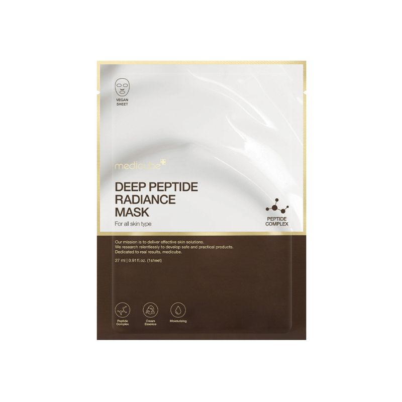 medicube deep peptide radiance mask Medicube Deep Peptide Radiance Face Mask -1pcs/27ml - Image 1